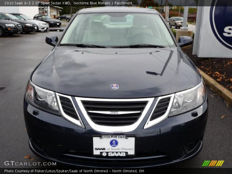 Nocturne Blue Metallic / Parchment 2010 Saab 9-3 2.0T Sport Sedan XWD