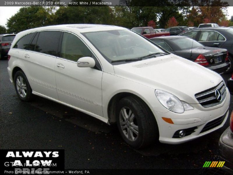 Arctic White / Macadamia 2009 Mercedes-Benz R 350 4Matic