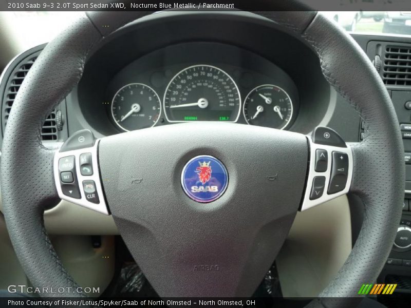 Nocturne Blue Metallic / Parchment 2010 Saab 9-3 2.0T Sport Sedan XWD