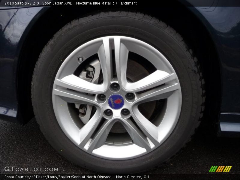 Nocturne Blue Metallic / Parchment 2010 Saab 9-3 2.0T Sport Sedan XWD