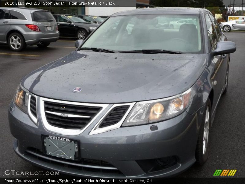 Titan Gray Metallic / Black 2010 Saab 9-3 2.0T Sport Sedan