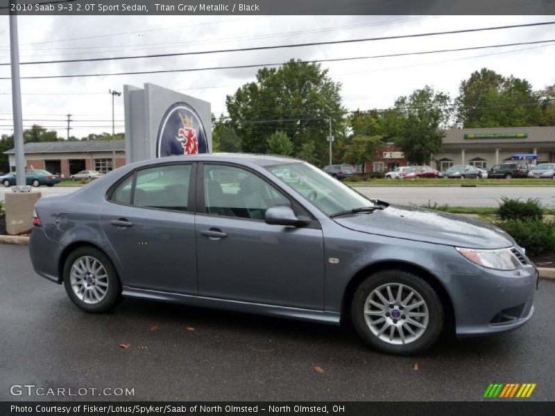 Titan Gray Metallic / Black 2010 Saab 9-3 2.0T Sport Sedan