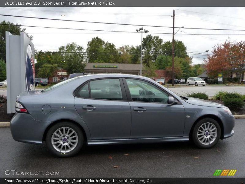 Titan Gray Metallic / Black 2010 Saab 9-3 2.0T Sport Sedan