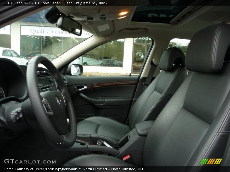 Titan Gray Metallic / Black 2010 Saab 9-3 2.0T Sport Sedan