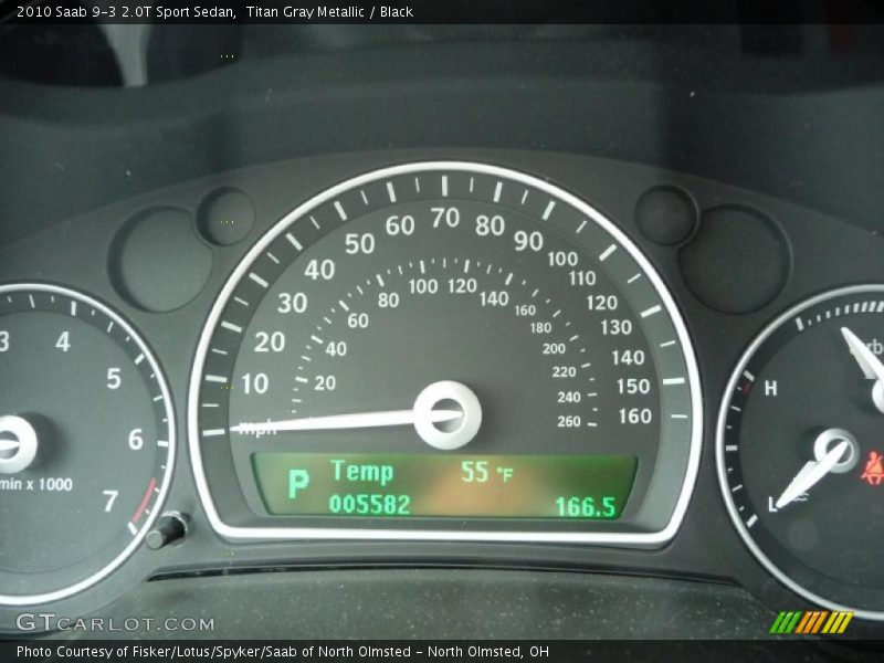 Titan Gray Metallic / Black 2010 Saab 9-3 2.0T Sport Sedan