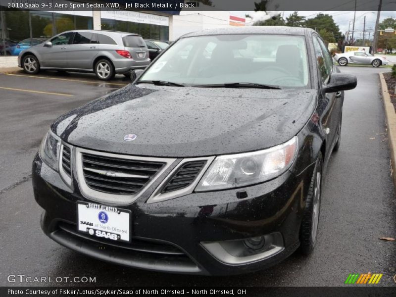 Jet Black Metallic / Black 2010 Saab 9-3 Aero Sport Sedan XWD