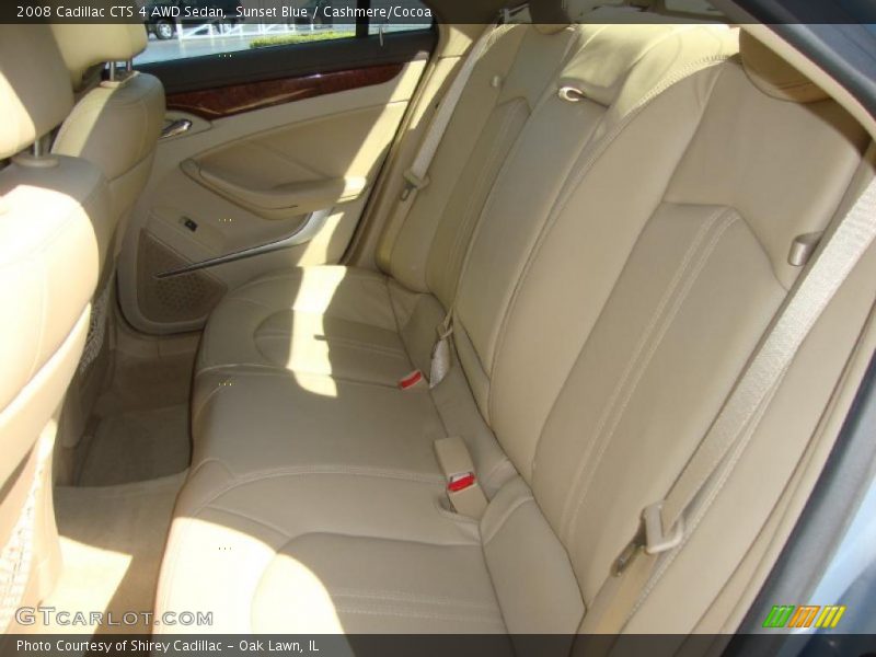 Sunset Blue / Cashmere/Cocoa 2008 Cadillac CTS 4 AWD Sedan