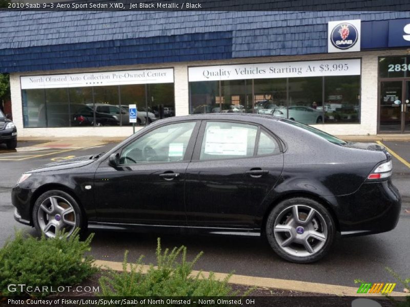 Jet Black Metallic / Black 2010 Saab 9-3 Aero Sport Sedan XWD