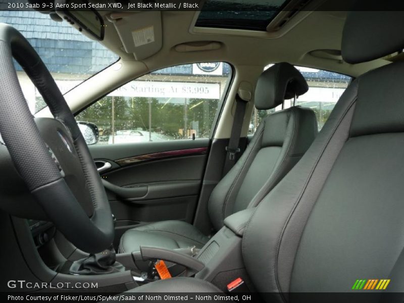 Jet Black Metallic / Black 2010 Saab 9-3 Aero Sport Sedan XWD