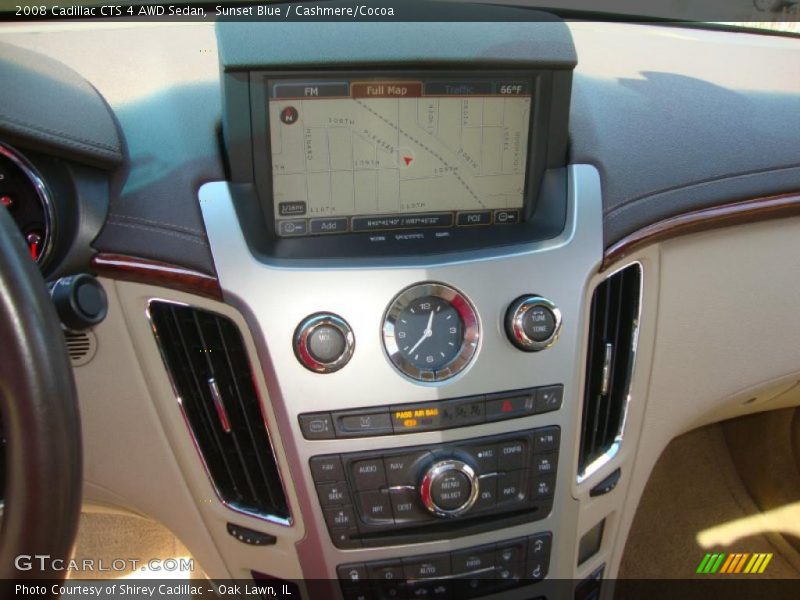 Sunset Blue / Cashmere/Cocoa 2008 Cadillac CTS 4 AWD Sedan