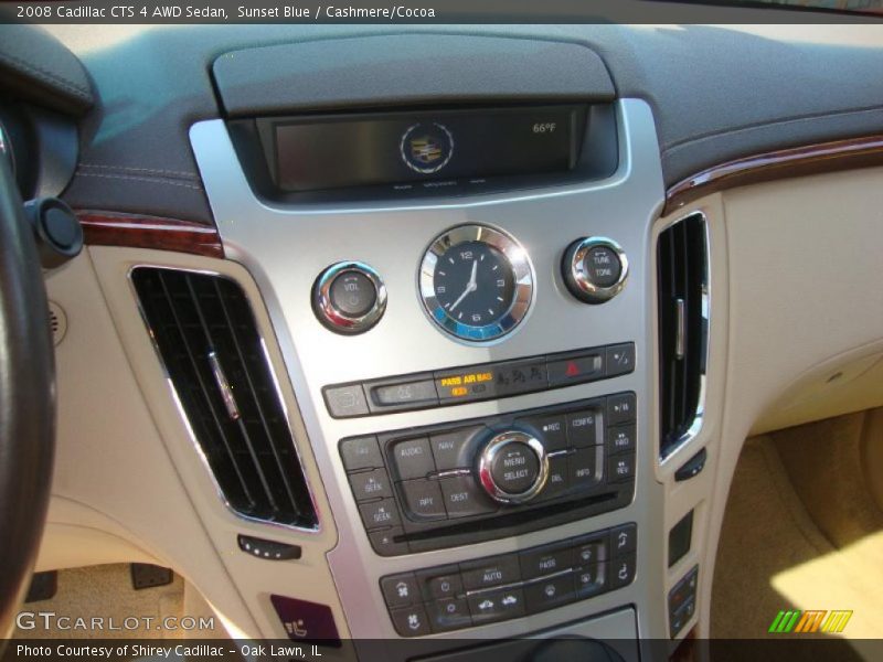 Sunset Blue / Cashmere/Cocoa 2008 Cadillac CTS 4 AWD Sedan