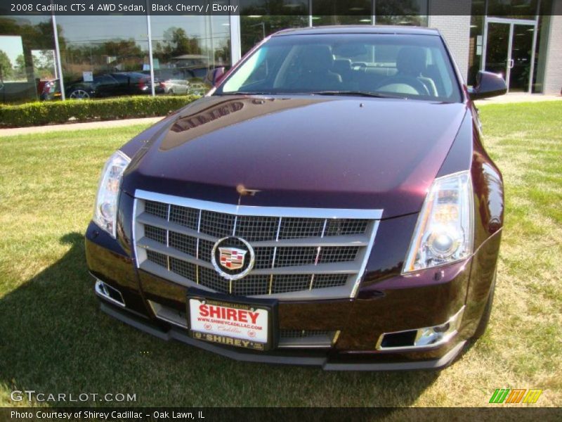Black Cherry / Ebony 2008 Cadillac CTS 4 AWD Sedan