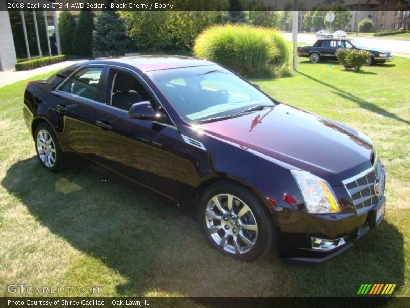 Black Cherry / Ebony 2008 Cadillac CTS 4 AWD Sedan