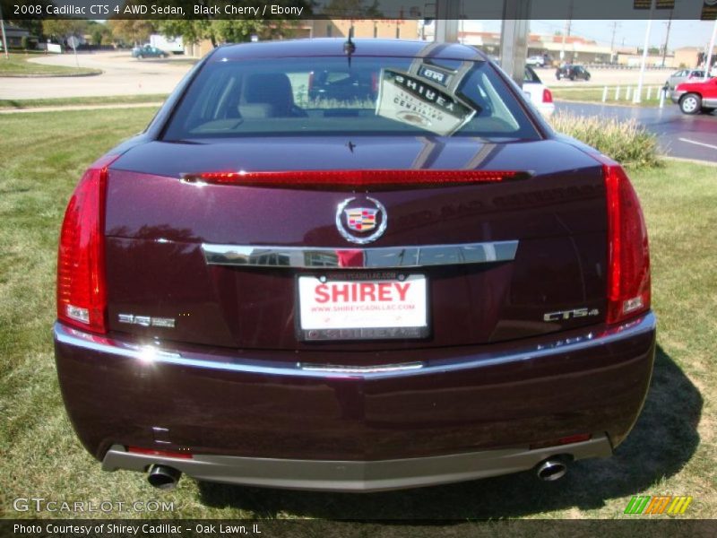 Black Cherry / Ebony 2008 Cadillac CTS 4 AWD Sedan