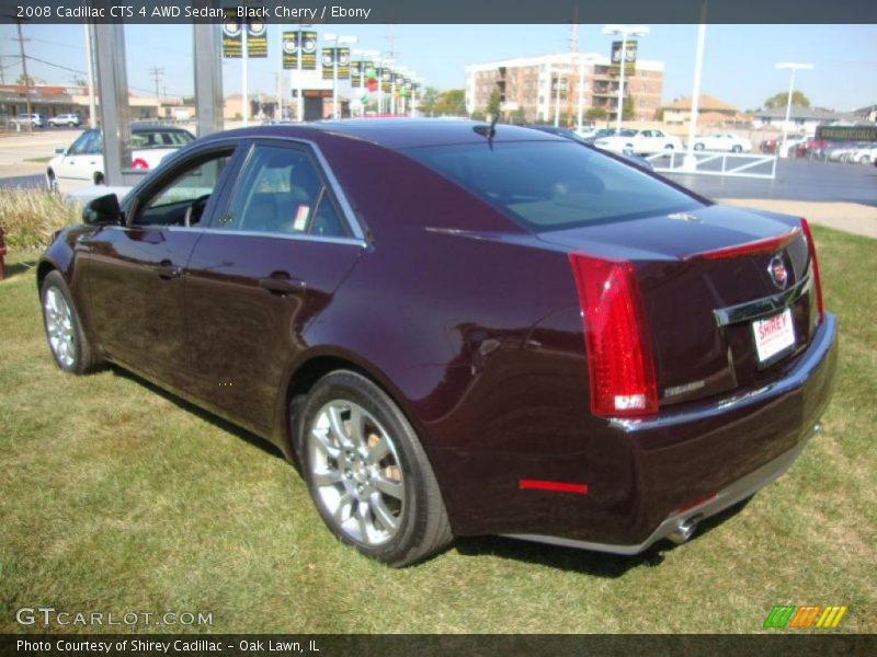 Black Cherry / Ebony 2008 Cadillac CTS 4 AWD Sedan
