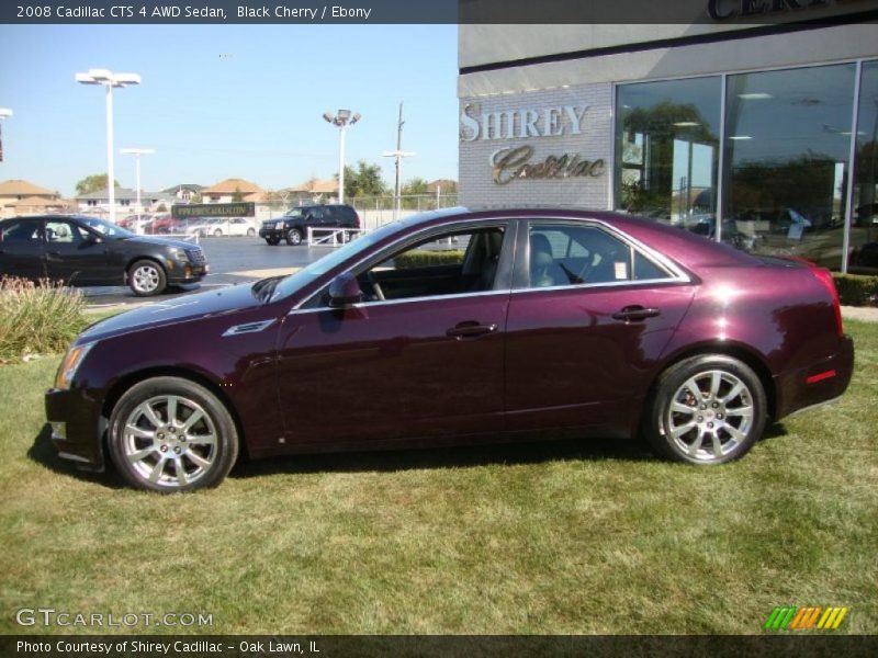 Black Cherry / Ebony 2008 Cadillac CTS 4 AWD Sedan
