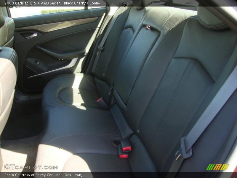 Black Cherry / Ebony 2008 Cadillac CTS 4 AWD Sedan
