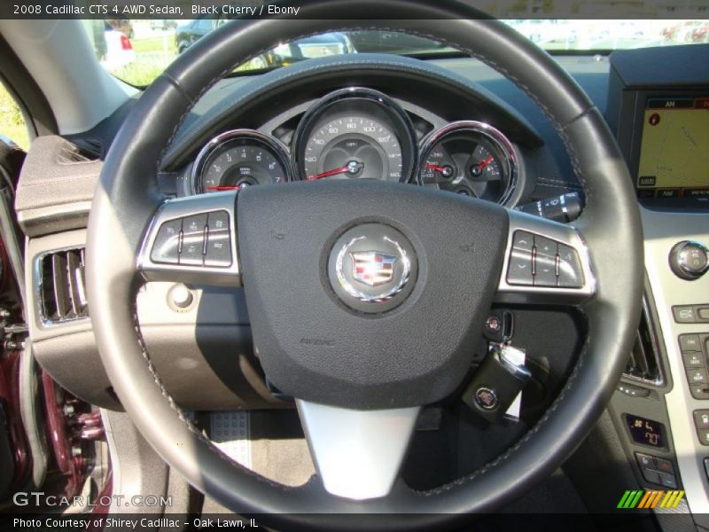 Black Cherry / Ebony 2008 Cadillac CTS 4 AWD Sedan