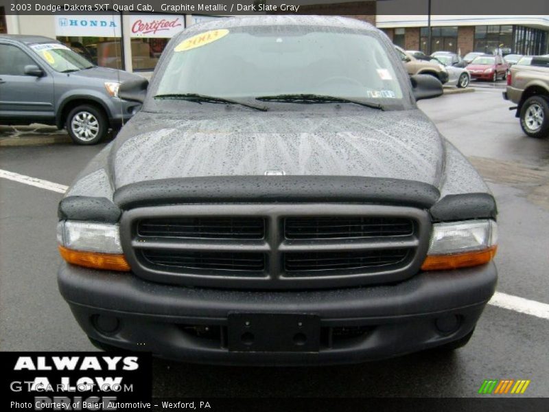Graphite Metallic / Dark Slate Gray 2003 Dodge Dakota SXT Quad Cab