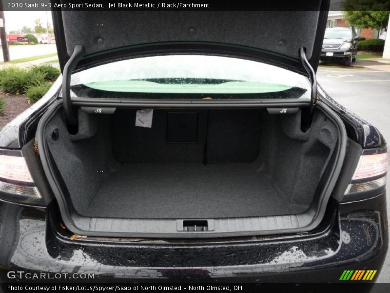 Jet Black Metallic / Black/Parchment 2010 Saab 9-3 Aero Sport Sedan