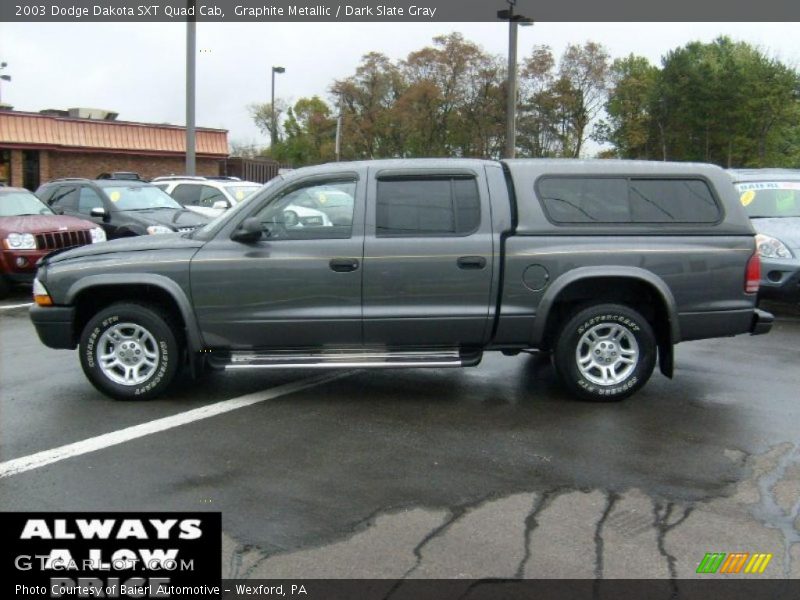 Graphite Metallic / Dark Slate Gray 2003 Dodge Dakota SXT Quad Cab