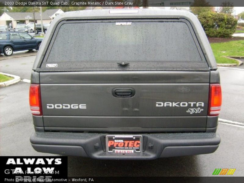 Graphite Metallic / Dark Slate Gray 2003 Dodge Dakota SXT Quad Cab
