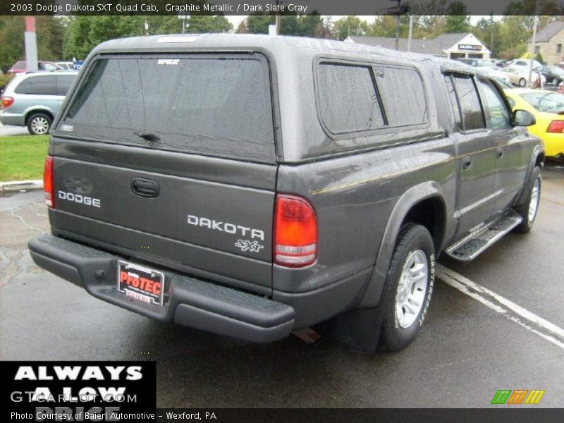 Graphite Metallic / Dark Slate Gray 2003 Dodge Dakota SXT Quad Cab