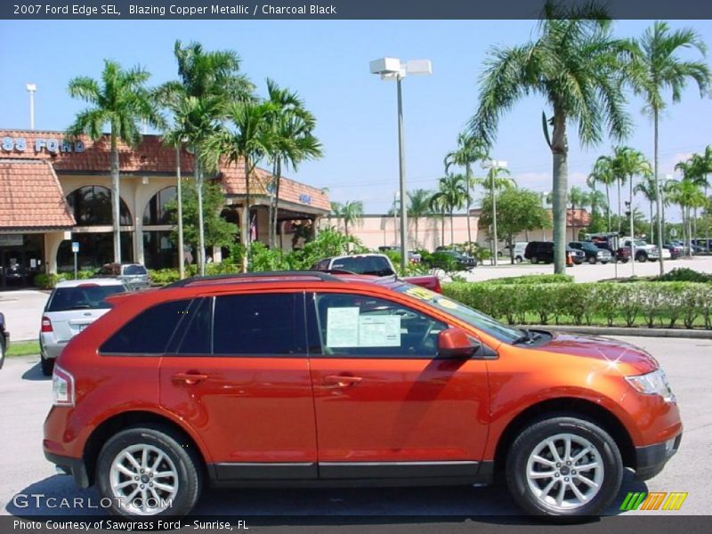Blazing Copper Metallic / Charcoal Black 2007 Ford Edge SEL