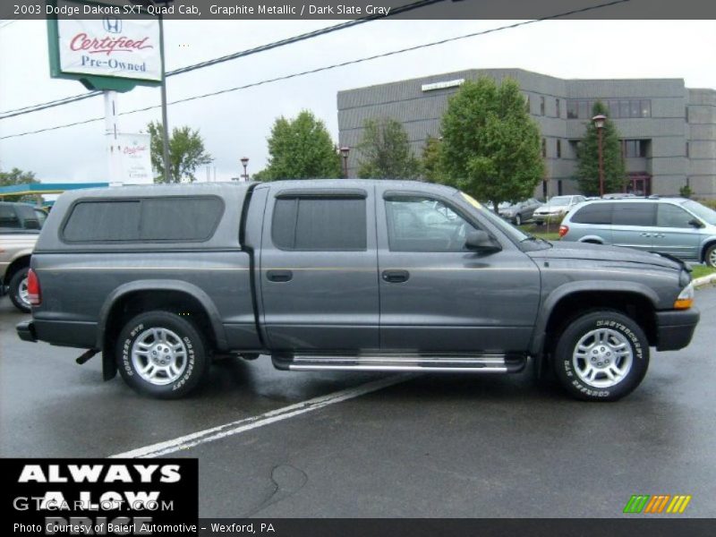 Graphite Metallic / Dark Slate Gray 2003 Dodge Dakota SXT Quad Cab