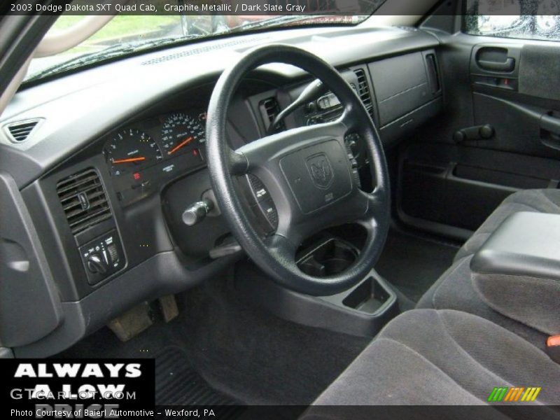 Graphite Metallic / Dark Slate Gray 2003 Dodge Dakota SXT Quad Cab