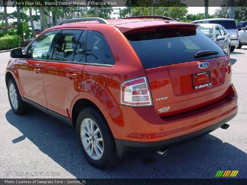 Blazing Copper Metallic / Charcoal Black 2007 Ford Edge SEL