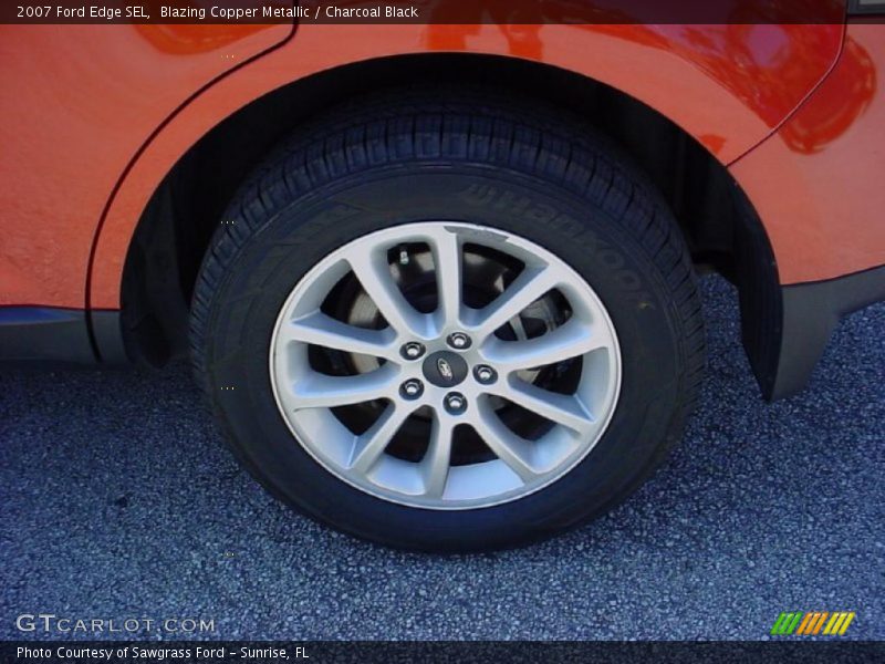 Blazing Copper Metallic / Charcoal Black 2007 Ford Edge SEL