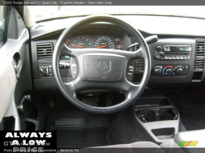 Graphite Metallic / Dark Slate Gray 2003 Dodge Dakota SXT Quad Cab