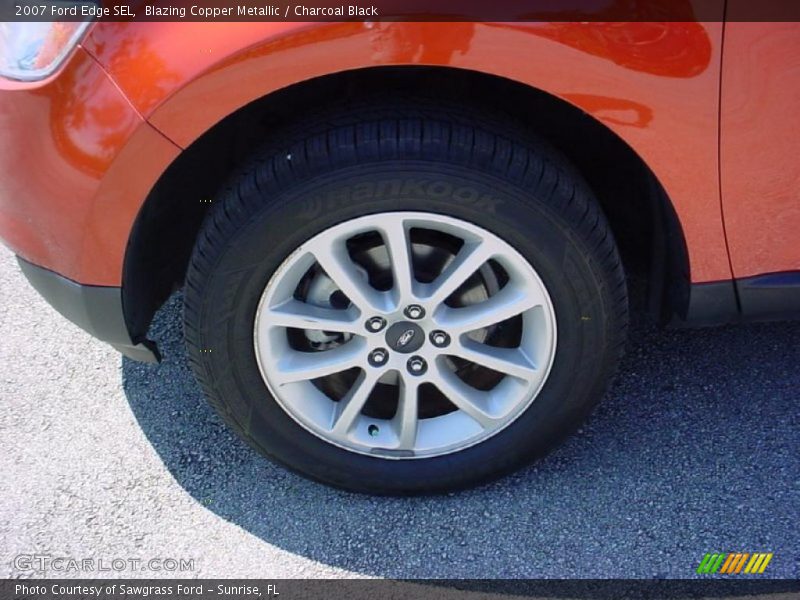 Blazing Copper Metallic / Charcoal Black 2007 Ford Edge SEL