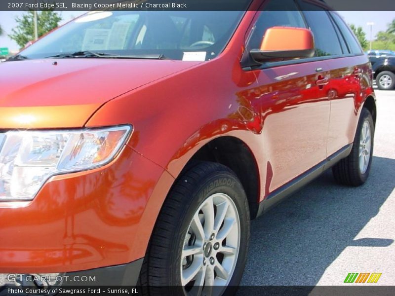 Blazing Copper Metallic / Charcoal Black 2007 Ford Edge SEL
