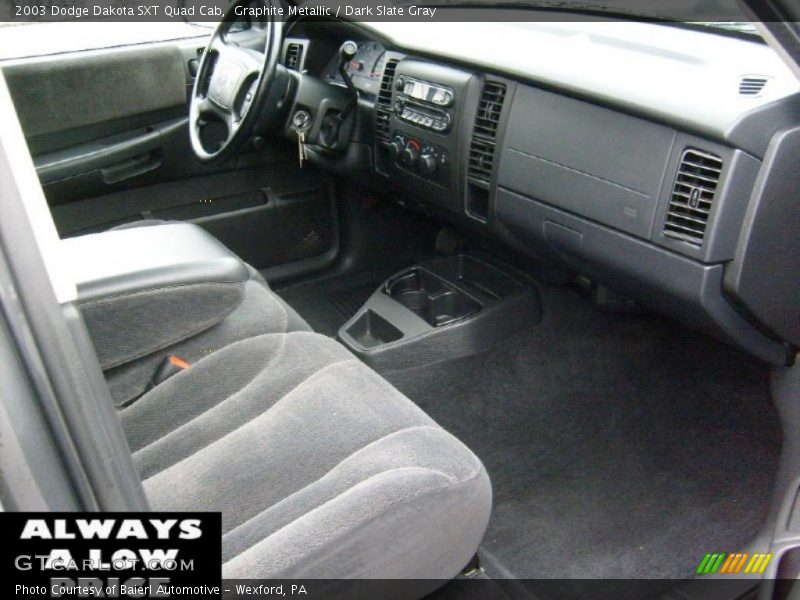 Graphite Metallic / Dark Slate Gray 2003 Dodge Dakota SXT Quad Cab
