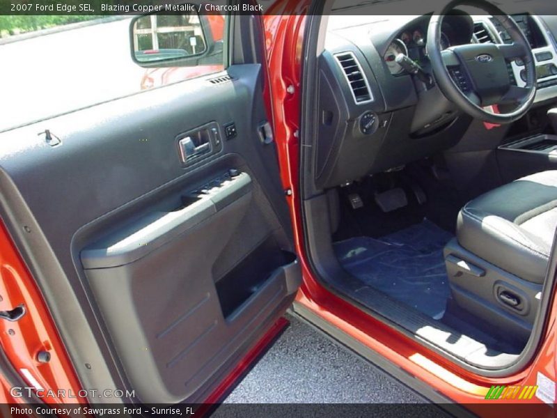 Blazing Copper Metallic / Charcoal Black 2007 Ford Edge SEL