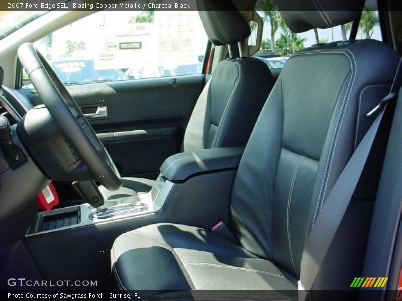 Blazing Copper Metallic / Charcoal Black 2007 Ford Edge SEL