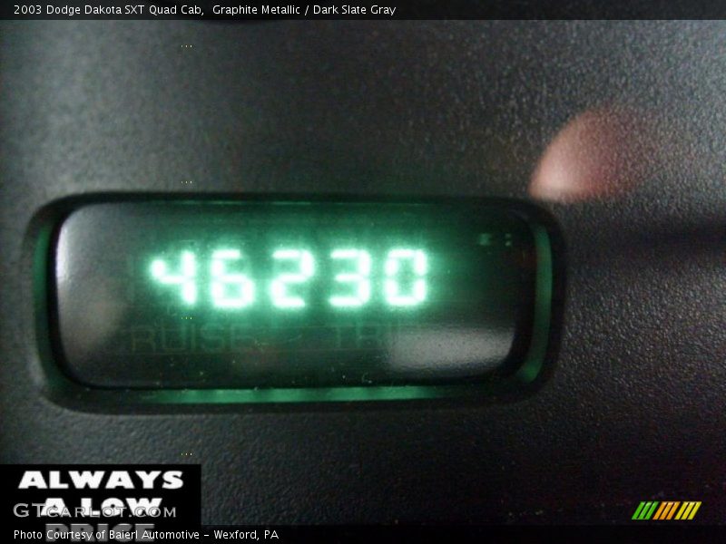 Graphite Metallic / Dark Slate Gray 2003 Dodge Dakota SXT Quad Cab