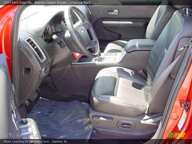 Blazing Copper Metallic / Charcoal Black 2007 Ford Edge SEL