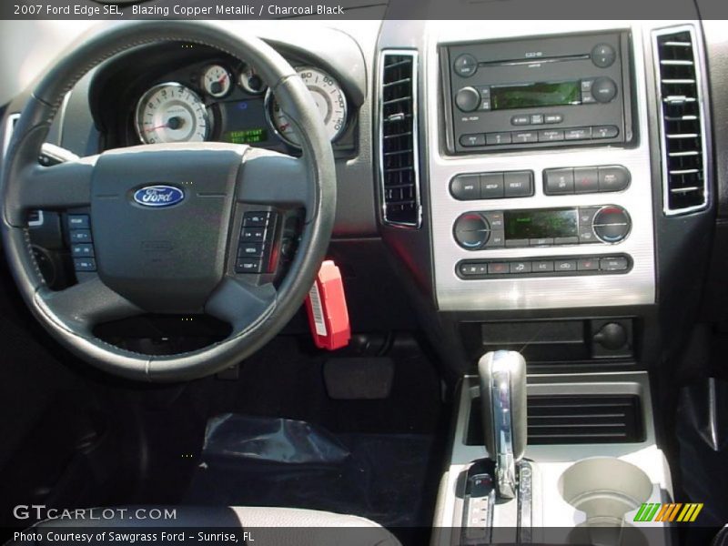 Blazing Copper Metallic / Charcoal Black 2007 Ford Edge SEL