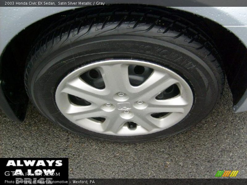 Satin Silver Metallic / Gray 2003 Honda Civic EX Sedan