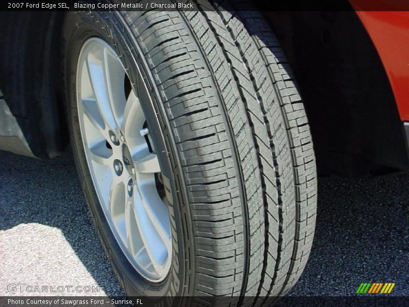 Blazing Copper Metallic / Charcoal Black 2007 Ford Edge SEL
