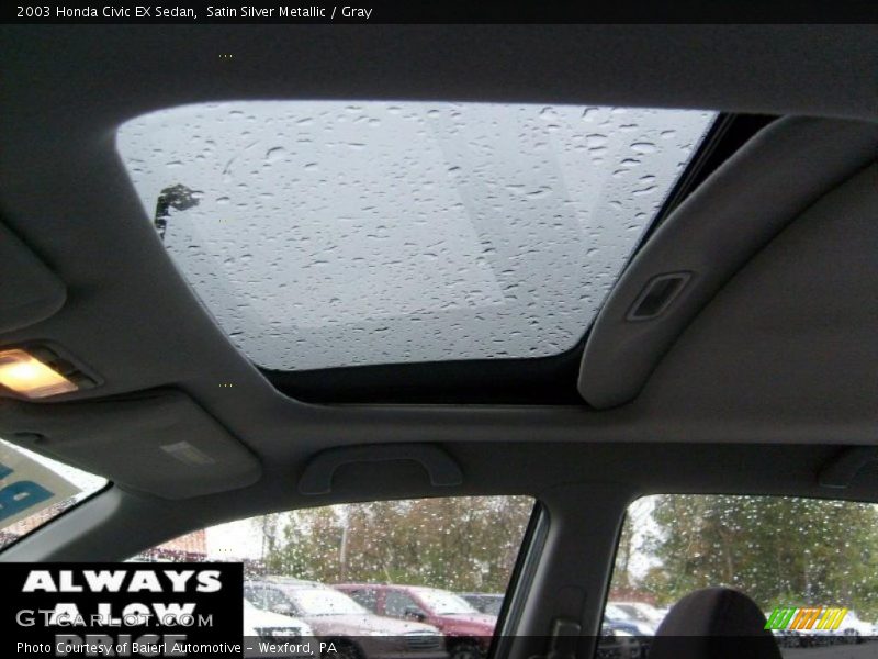 Satin Silver Metallic / Gray 2003 Honda Civic EX Sedan