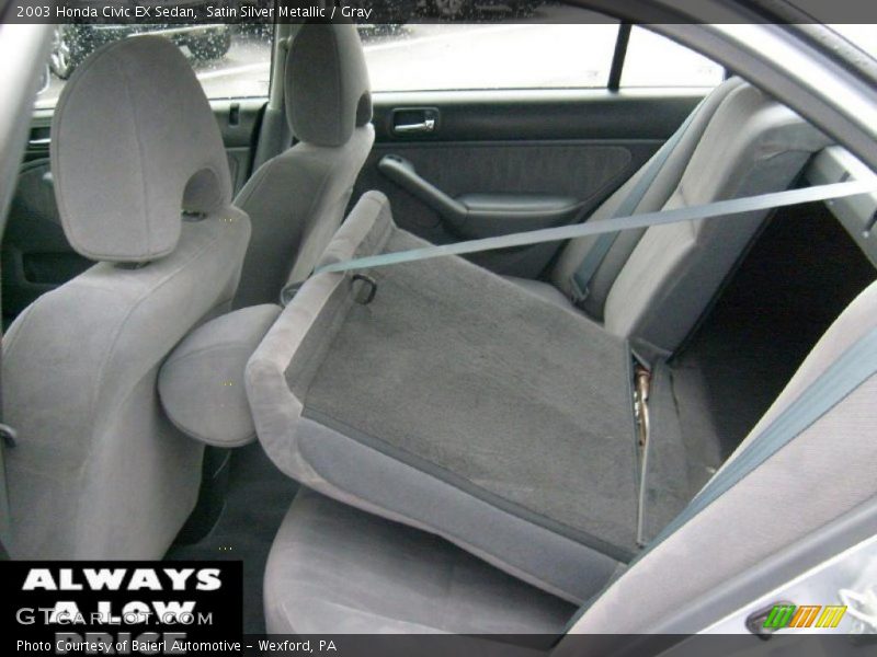 Satin Silver Metallic / Gray 2003 Honda Civic EX Sedan