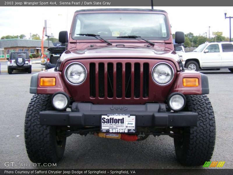 Sienna Pearl / Dark Slate Gray 2003 Jeep Wrangler Sport 4x4