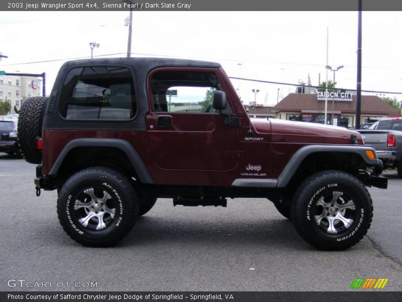 Sienna Pearl / Dark Slate Gray 2003 Jeep Wrangler Sport 4x4