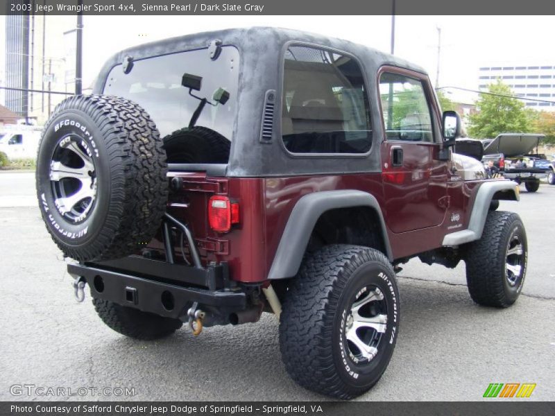 Sienna Pearl / Dark Slate Gray 2003 Jeep Wrangler Sport 4x4