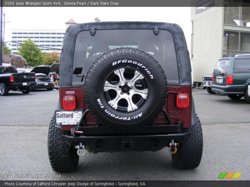 Sienna Pearl / Dark Slate Gray 2003 Jeep Wrangler Sport 4x4