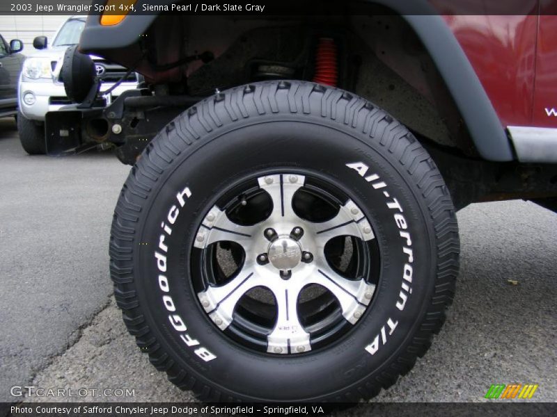 Sienna Pearl / Dark Slate Gray 2003 Jeep Wrangler Sport 4x4